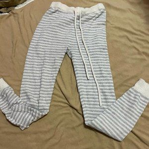 striped fuzzy pajama AMERICAN EAGLE pants